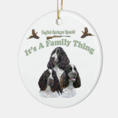 Englischer SpringerSpaniel ist es eine Keramikornament (Links)