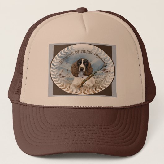 Englischer Springerspaniel-Jagdkappe Truckerkappe (Vorderseite)