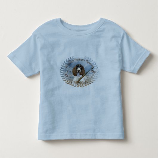 Englischer SpringerSpaniel jagt Kleid Kleinkind T-shirt (Vorderseite)