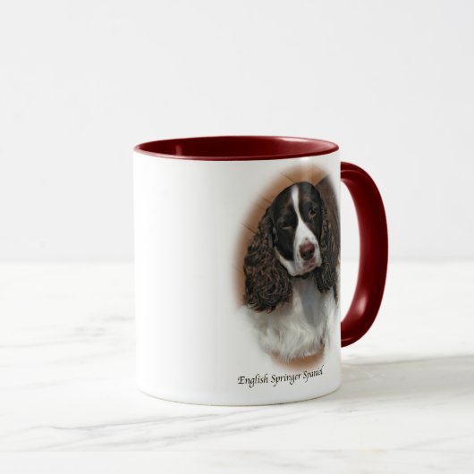 Englischer Springerspaniel-Kaffee-Tasse Tasse (VorderseiteRechts)