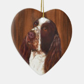 Englischer SpringerSpaniel Keramik Ornament (Rechts)