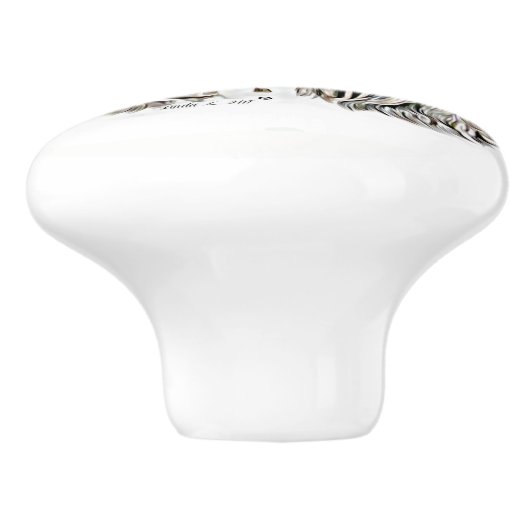 Englischer SpringerSpaniel Keramikknauf (Seitenansicht)