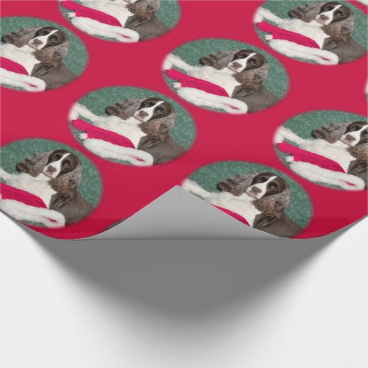 Englischer Springerspaniel-Packpapier Geschenkpapier (Ecke)