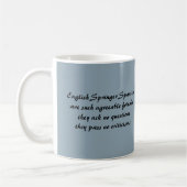 Englischer Springerspaniel-Tasse Kaffeetasse (Links)