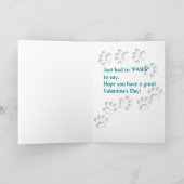 Englischer Springerspaniel-Valentinsgrüße Feiertagskarte (Innenseite)