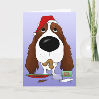 Englischer Springerspaniel-Weihnachten Feiertagskarte