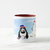 Englischer Springerspaniel-Weihnachten Tasse (Zentrum)