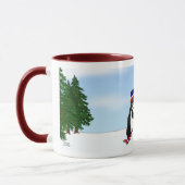 Englischer Springerspaniel-Weihnachten Tasse (Links)