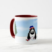 Englischer Springerspaniel-Weihnachten Tasse (Vorderseite Links)