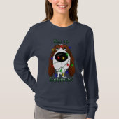Englischer Springerspaniel-Weihnachtslichter T-Shirt (Vorderseite)
