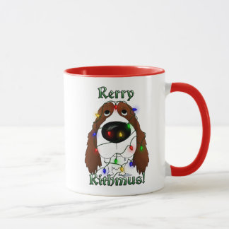 Englischer Springerspaniel-Weihnachtslichter Tasse