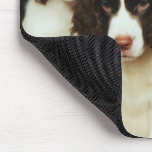 Englischer Springerspaniel-Welpen (2) Mousepad (Ecke)