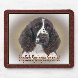 Englischer SpringerSpanielporträt Mousepad