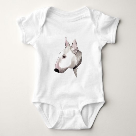 englischer Stierterrier-Baby-T - Shirt (Vorderseite)