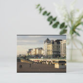 Englischer Strandnachmittag Postkarte (Stehend Vorderseite)