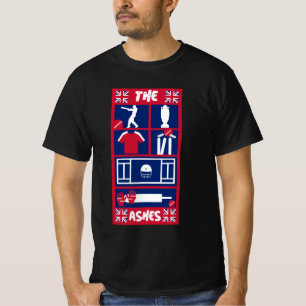 Englischer Test Cricket-T - Shirt