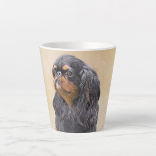 Englischer Toy Spaniel Malerei Original Tier Kunst Milchtasse