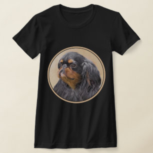 Englischer Toy Spaniel Malerei Original Tier Kunst T-Shirt