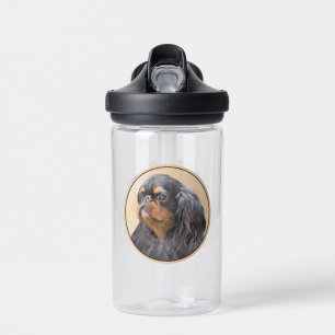 Englischer Toy Spaniel Malerei Original Tier Kunst Trinkflasche