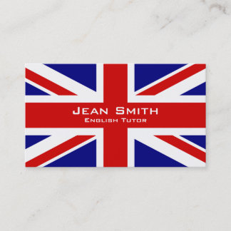 Englischer Tutor/Englischlehrer mit BRITISCHER Visitenkarte