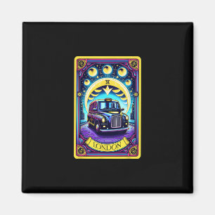 Englischer Urlaub und schwarzes Londoner Taxi 1 Magnet