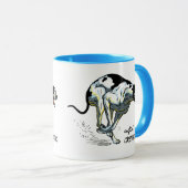 englischer Windhund Tasse (VorderseiteRechts)