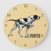 englischer Zeiger Große Wanduhr (Vorderseite)