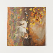 Englischer Zeiger, Herbst Wandteppich (Vorderseite (Horizontal))