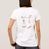Englischer Zeiger mit Yoga T-Shirt (Rückseite)