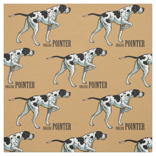 englischer Zeiger Stoff (Muster)