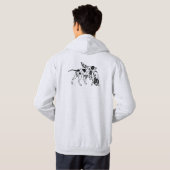 englischer Zeiger und Setter Hoodie (Schwarz voll)