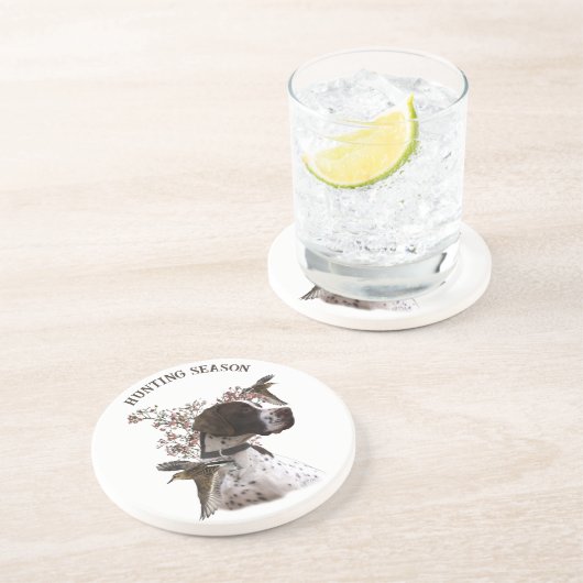 Englischer Zeiger, Vogeljagd Getränkeuntersetzer (Seite)