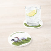 Englischer Zeiger, Vogeljagd Getränkeuntersetzer (Seite)