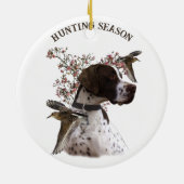 Englischer Zeiger, Vogeljagd Keramik Ornament (Hinten)