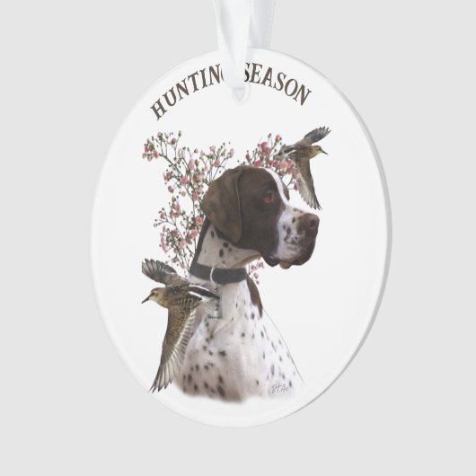 Englischer Zeiger, Vogeljagd Ornament (Vorderseite)