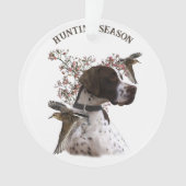 Englischer Zeiger, Vogeljagd Ornament (Vorderseite)