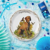 Englischer Zeiger, Vogeljagd Pappteller (Party)