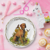 Englischer Zeiger, Vogeljagd Pappteller (Party)