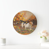 Englischer Zeiger , Zeichen der Herbstband Große Wanduhr (Zuhause)