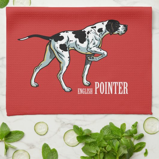 Englischer Zeigerhund Geschirrtuch (Gefaltet)