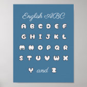 Englisches ABC-Alphabet Poster für Kinder (Vorne)