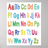 Englisches Alphabet für Kinder-Poster Poster (Vorne)