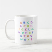 Englisches Alphabet Kaffeetasse (Links)