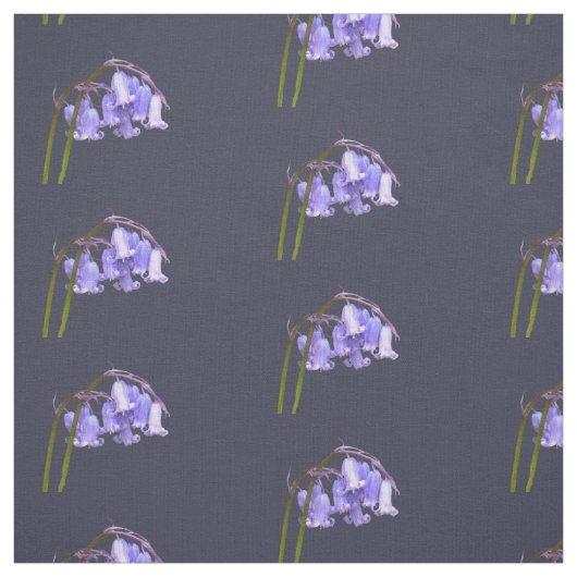 Englisches Bluebell-Blumen-Gewebe Stoff (Muster)