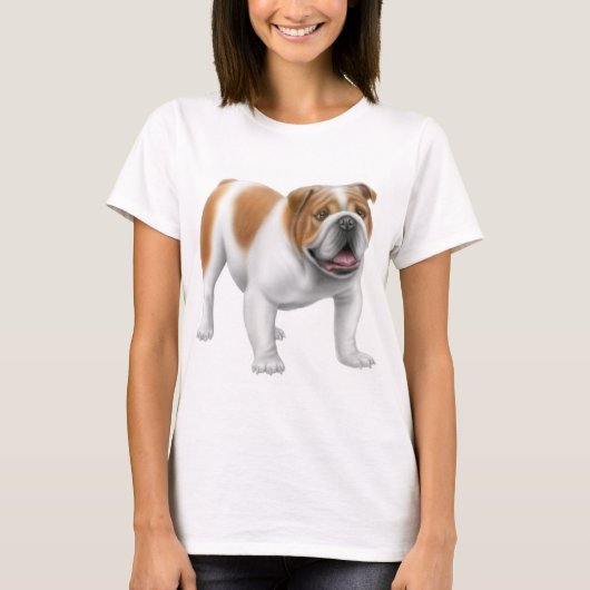 Englisches Bulldoggen-Damen-Baby - Puppe Shirt (Vorderseite)