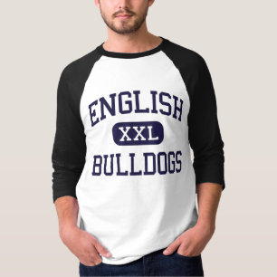 Englisches - Bulldoggen - hohes - Jamaika schlicht T-Shirt