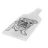 Englisches Bulldoggen-Schneidebrett Schneidebrett (Ecke)