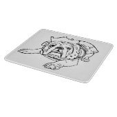 Englisches Bulldoggen-Schneidebrett Schneidebrett (Ecke)