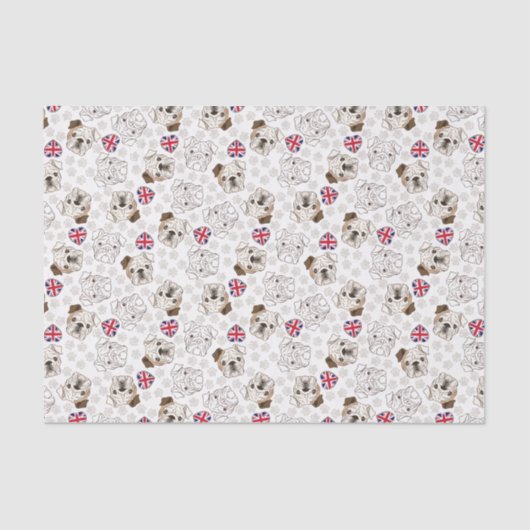 Englisches Bulldoggen-u. Seidenpapier (Vorderseite)