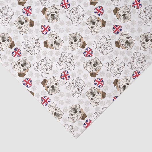 Englisches Bulldoggen-u. Seidenpapier (Ausschnitt)
